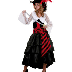 Disfraz Adultos Pirata Mujer Negro