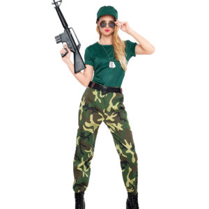 Disfraz Adultos Militar Camuflaje Mujer