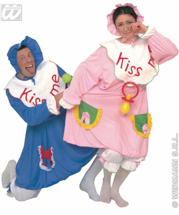 Disfraz Adultos Bebés Azul y Rosa