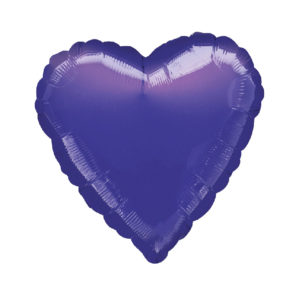 globo corazon purpura
