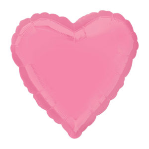 globo corazon rosa chicle