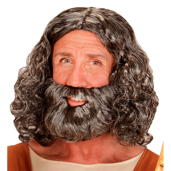 peluca y barba biblica hombre